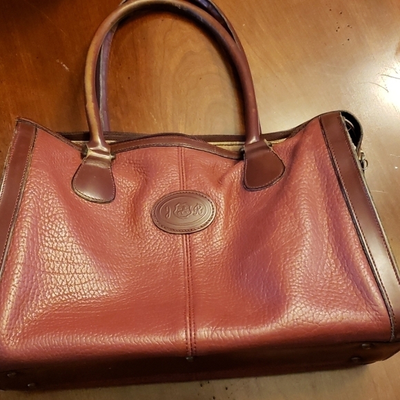 VINTAGE JR USA Julius Resnick Leather Satchel VGUC - Picture 1 of 12
